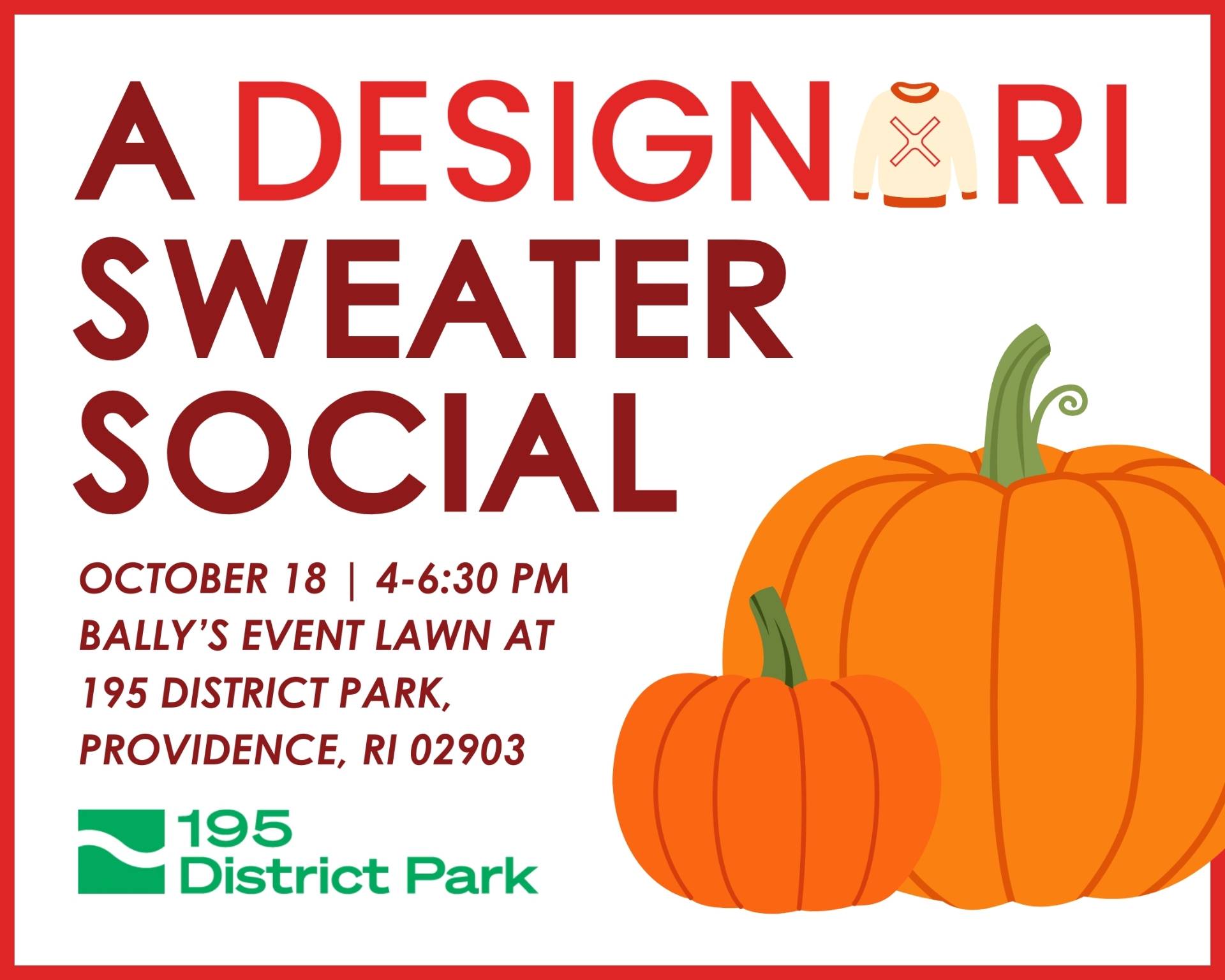 DESIGNxRI Sweater Social