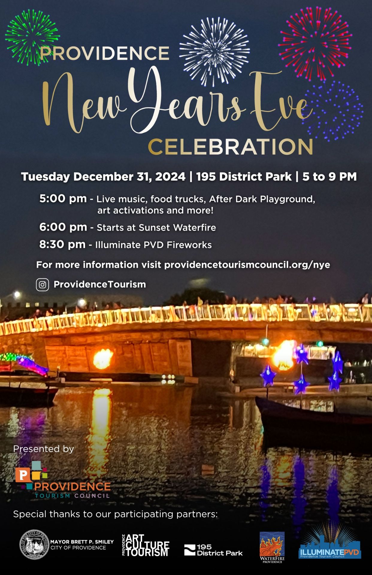 Illuminate PVD: New Year’s Eve Celebration and Fireworks Display